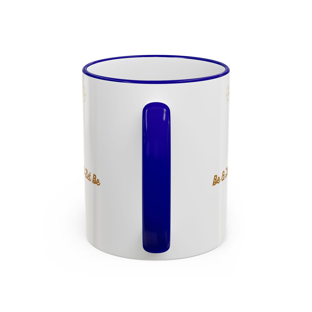 I AM Inspirational Accent Rim Mug — Gold Foil Motif Coffee Cup (11oz, 15oz)