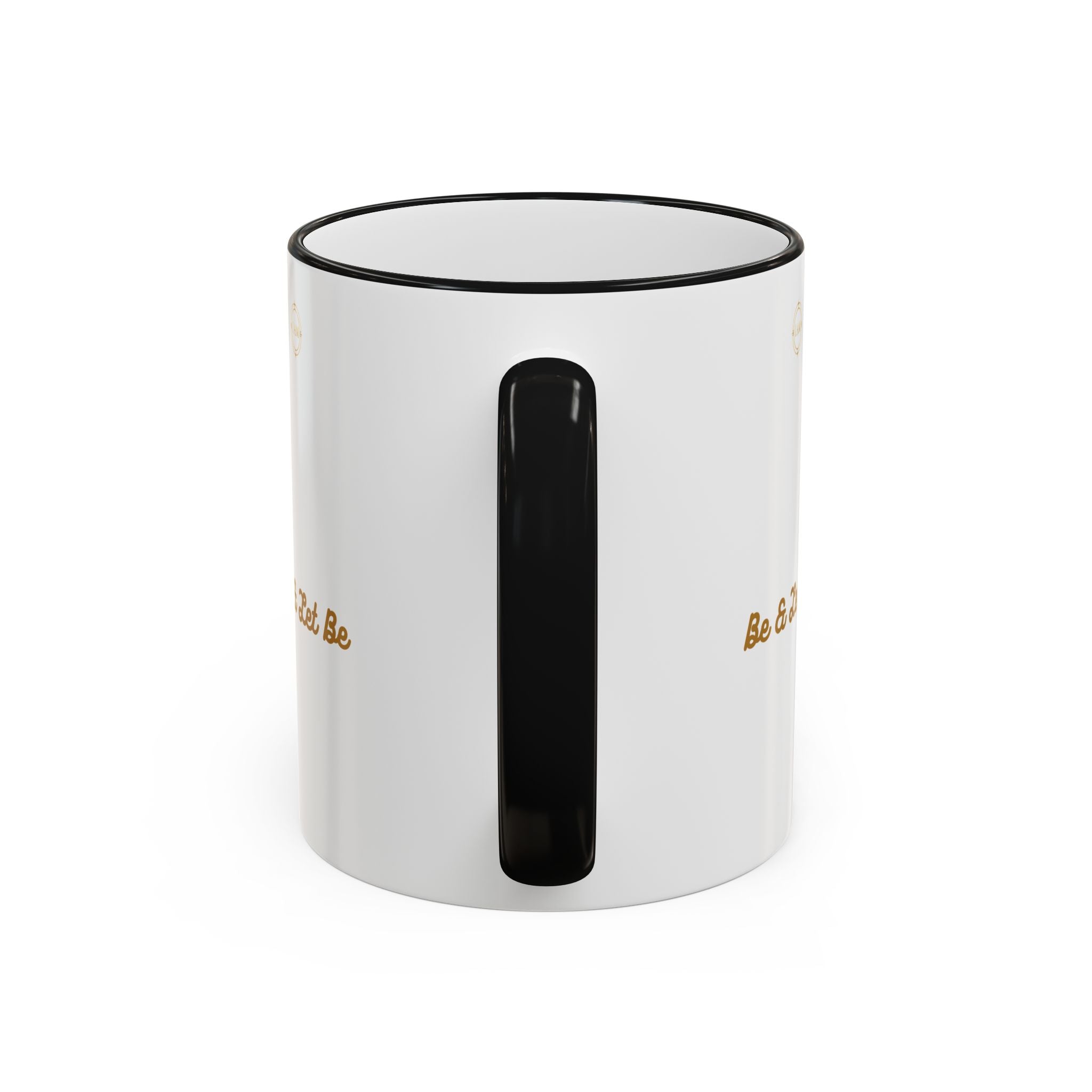 I AM Inspirational Accent Rim Mug — Gold Foil Motif Coffee Cup (11oz, 15oz)