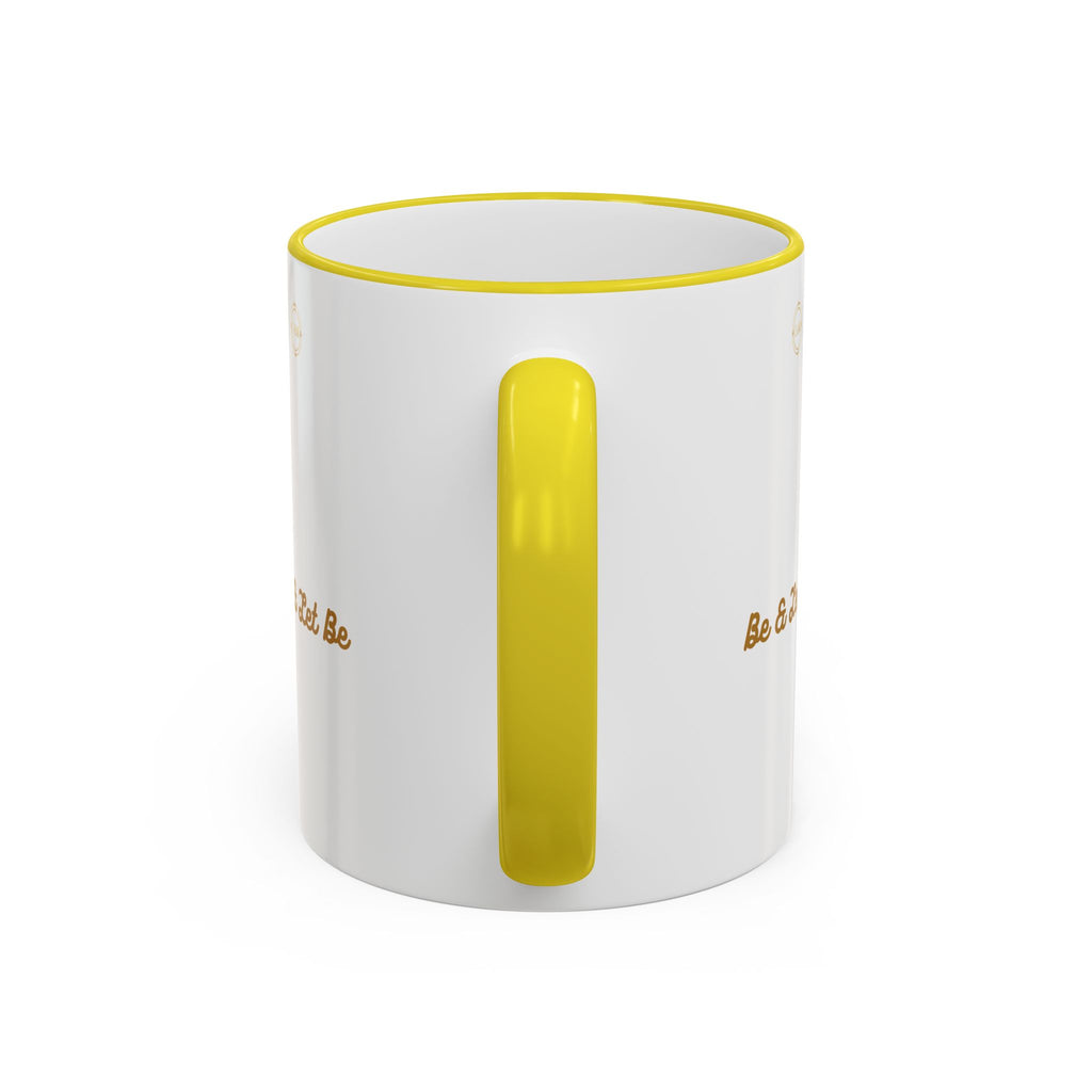 I AM Inspirational Accent Rim Mug — Gold Foil Motif Coffee Cup (11oz, 15oz)