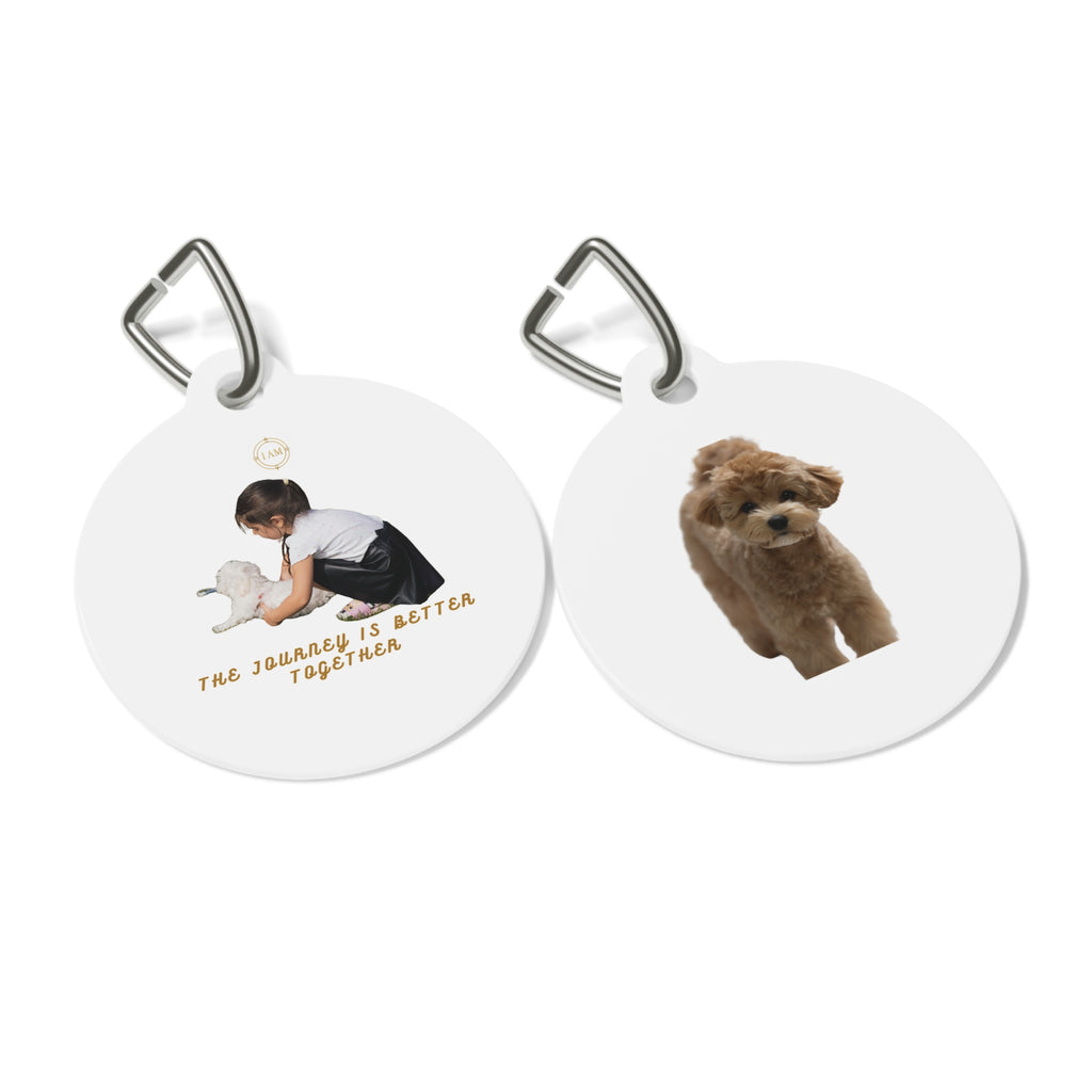 Pet Tag — "The Journey Is Better Together" Personalized Dog ID Tag
