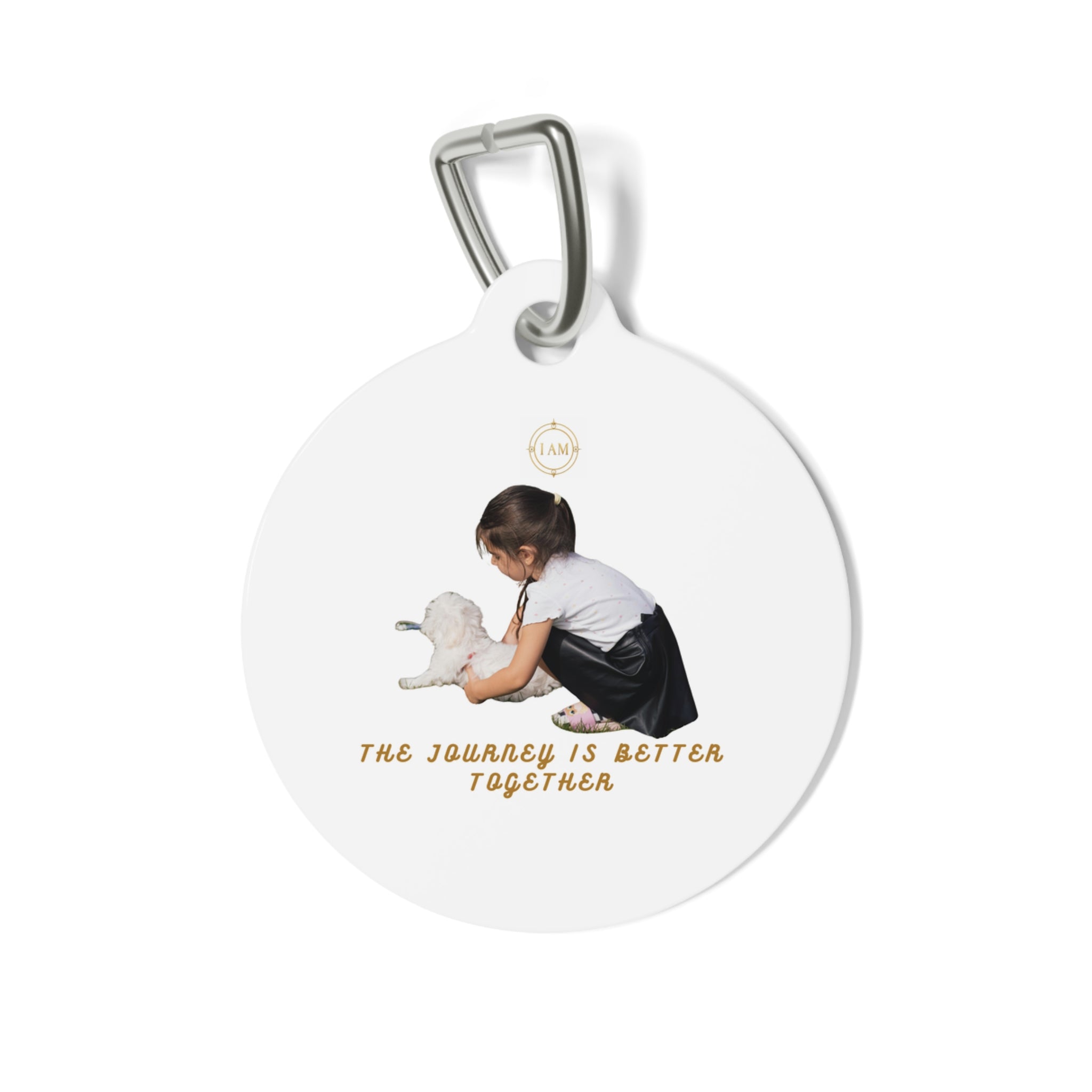 Pet Tag — "The Journey Is Better Together" Personalized Dog ID Tag