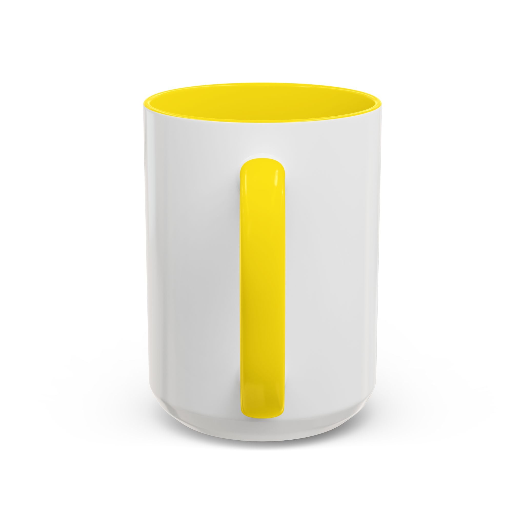 I AM Grounded Accent Coffee Mug — Inspirational Gold Script Ceramic Mug