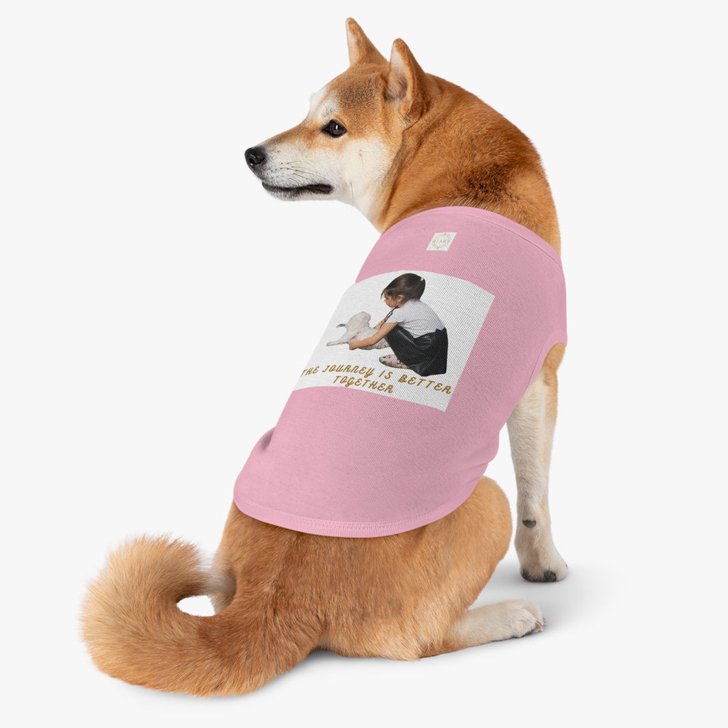 Pet Tank Top - 'The Journey Is Better Together' Dog Tee
